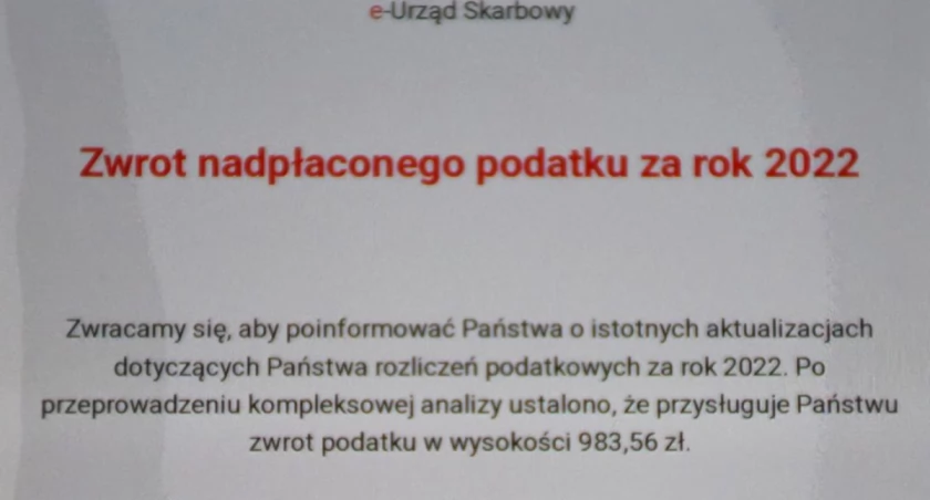 Oszustwo na zwrot podatku. Uważajcie!