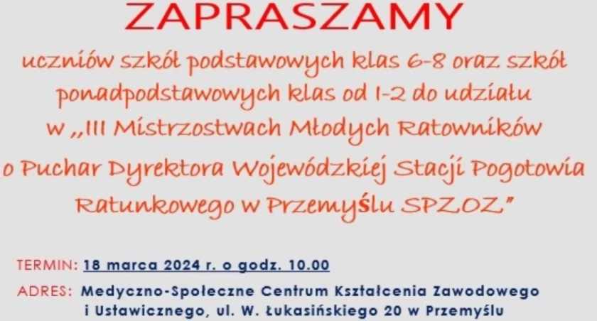 Mistrzostwa Młodych Ratowników po raz trzeci