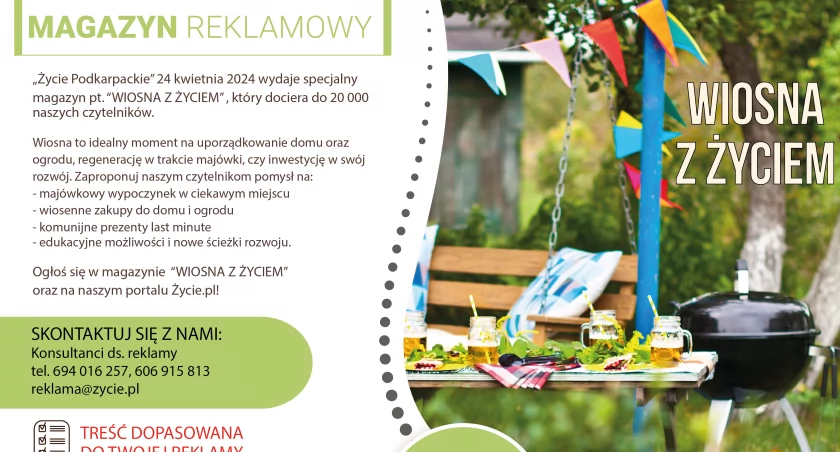 Zareklamuj swoją firmę w magazynie  „Wiosna z Życiem”