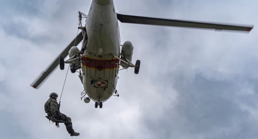 Helikopter nad Przemyślem. Spokojnie, to tylko ćwiczenia