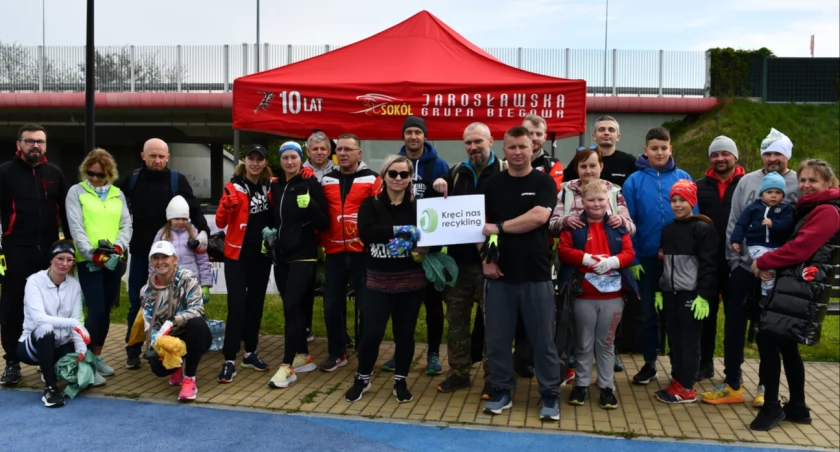 Plogging nad Sanem w Jarosławiu: 1 420 kg odpadów