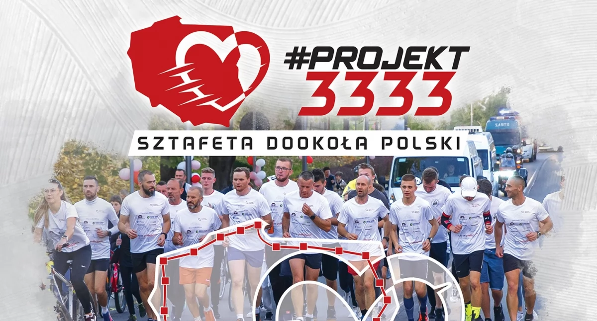 #projekt 3333 – sztafeta dookoła Polski
