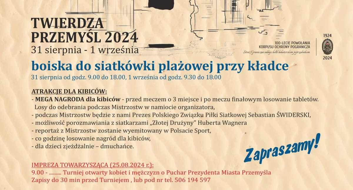 VIII MISTRZOSTWA POLSKI W SIATKÓWCE PLAŻOWEJ SŁUŻB MUNDUROWYCH – TWIERDZA PRZEMYŚL 2024