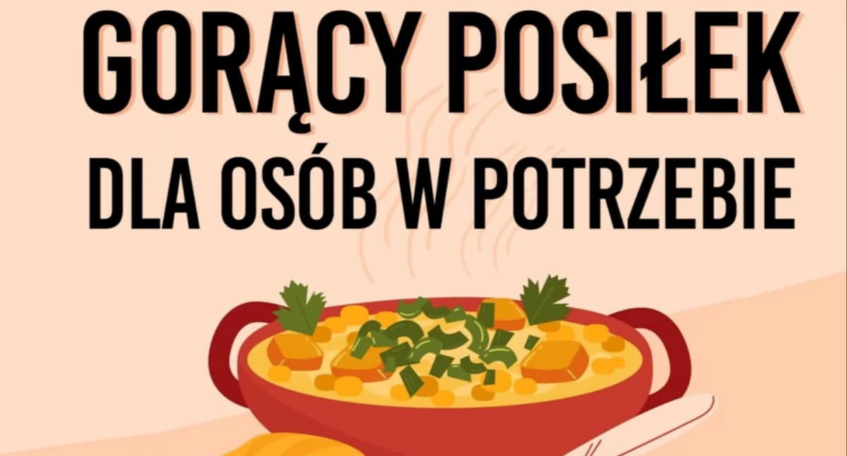 Gorący posiłek dla osób w potrzebie przed przemyskim magistratem