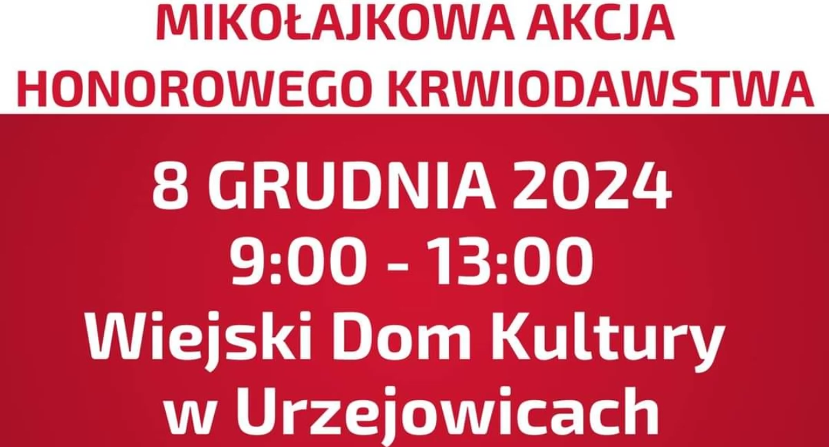 Mikołajkowa akcja krwiodawstwa