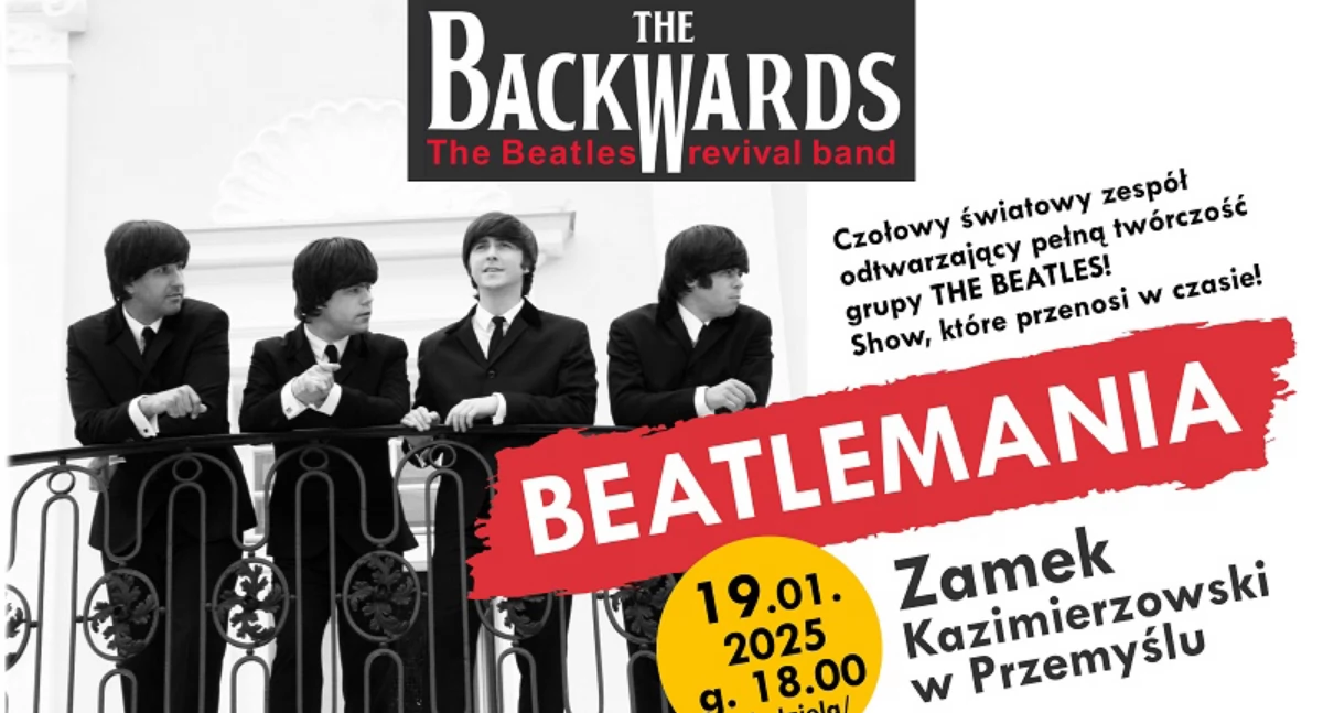 Beatlemania na zamku! Grupa The Backwards przypomni największe hity Beatlesów
