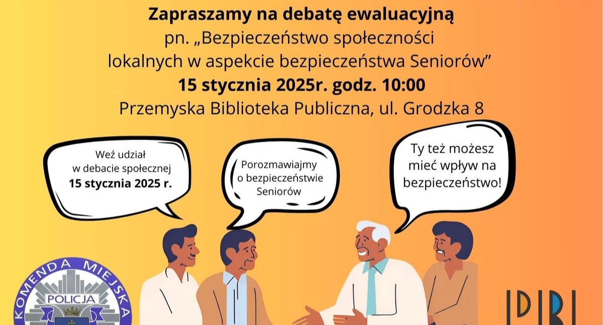 Zapraszamy na debatę o zagrożeniach dla seniorów