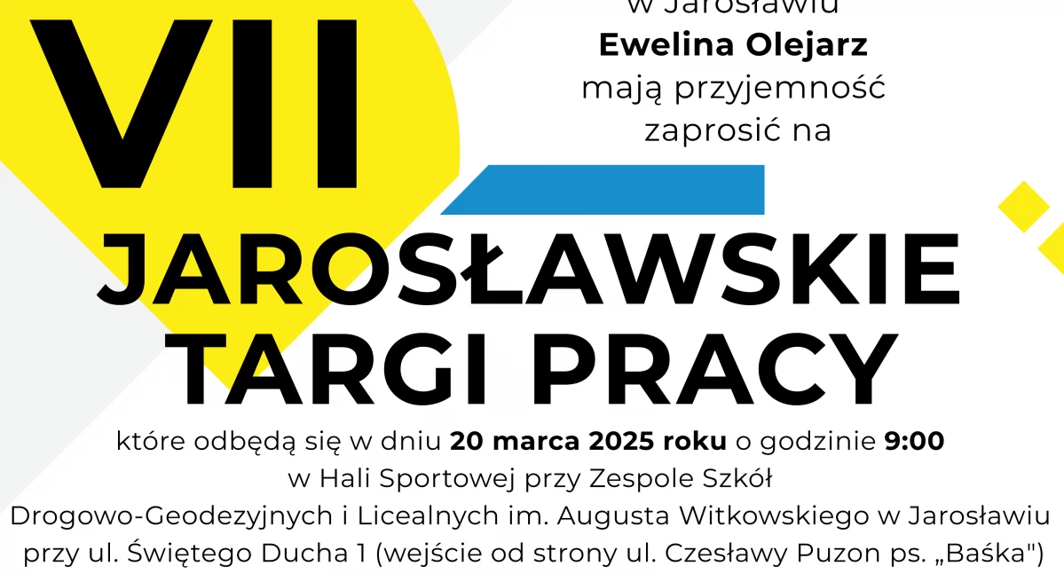 VII Jarosławskie Targi Pracy już w najbliższy czwartek