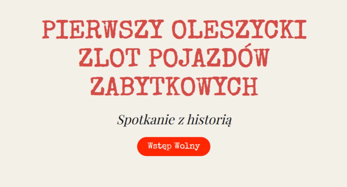 Zlot Pojazdów Zabytkowych