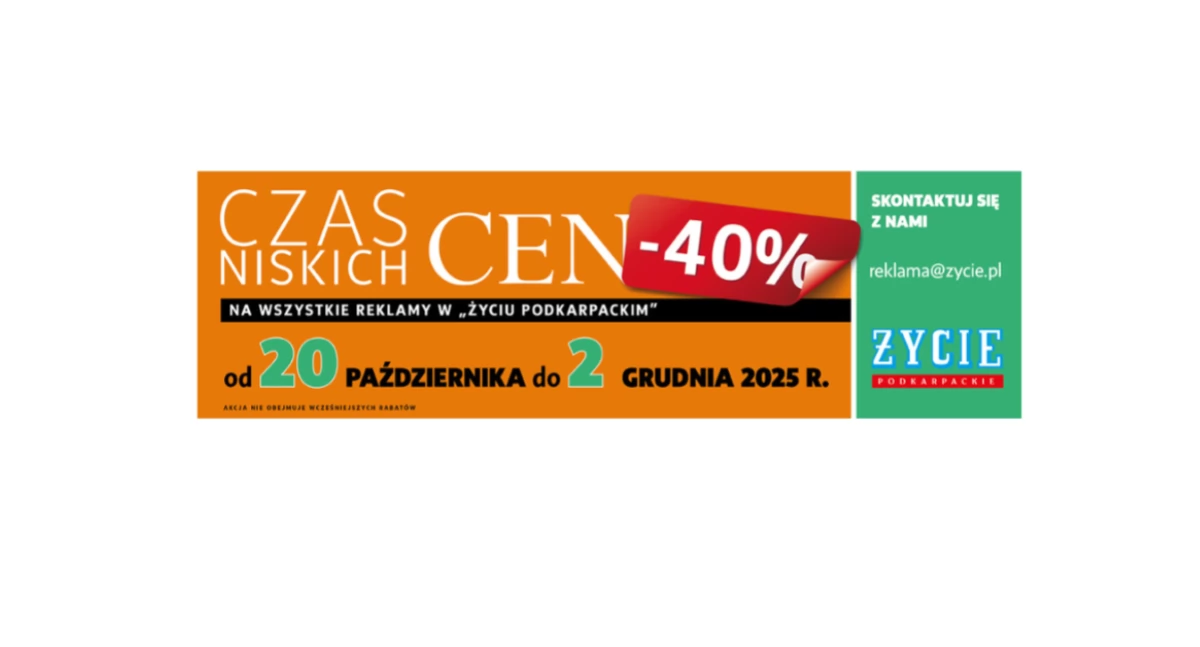CZAS NISKICH CEN W ŻYCIU PODKARPACKIM. ZAREKLAMUJ SIĘ U NAS!