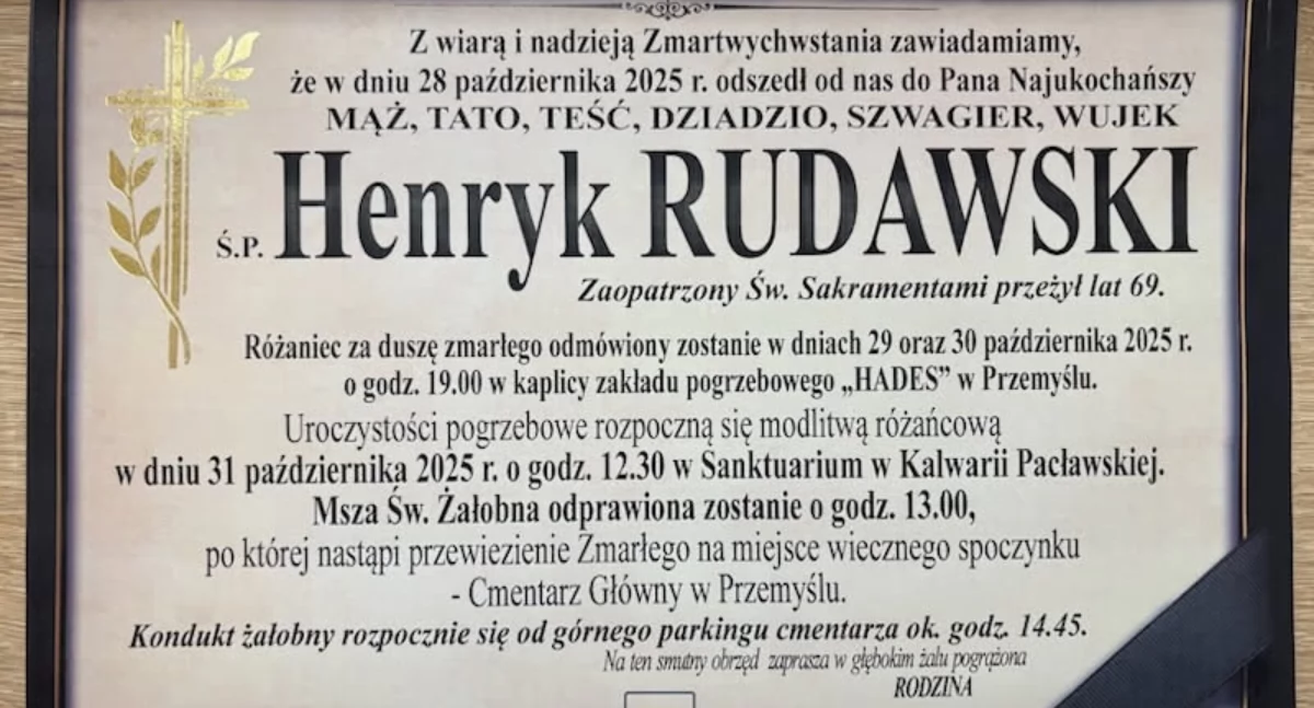 Odszedł Henryk Rudawski 