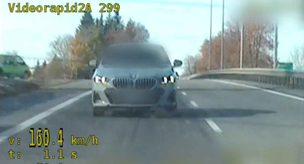 Mandat w wysokości 12 550 zł oraz 44 punkty karne trafiły na konto 20-letniego kierowcy [WIDEO, ZDJĘCIA]