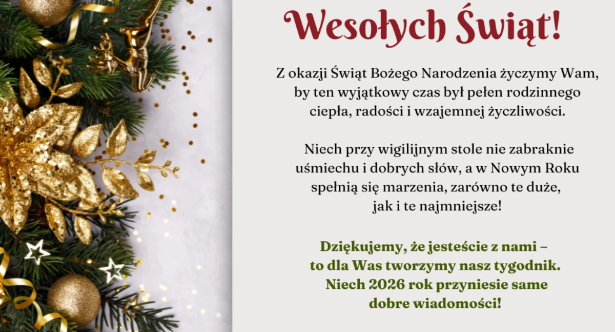 Drodzy Czytelnicy! Życzymy Wam Wesołych Świąt!