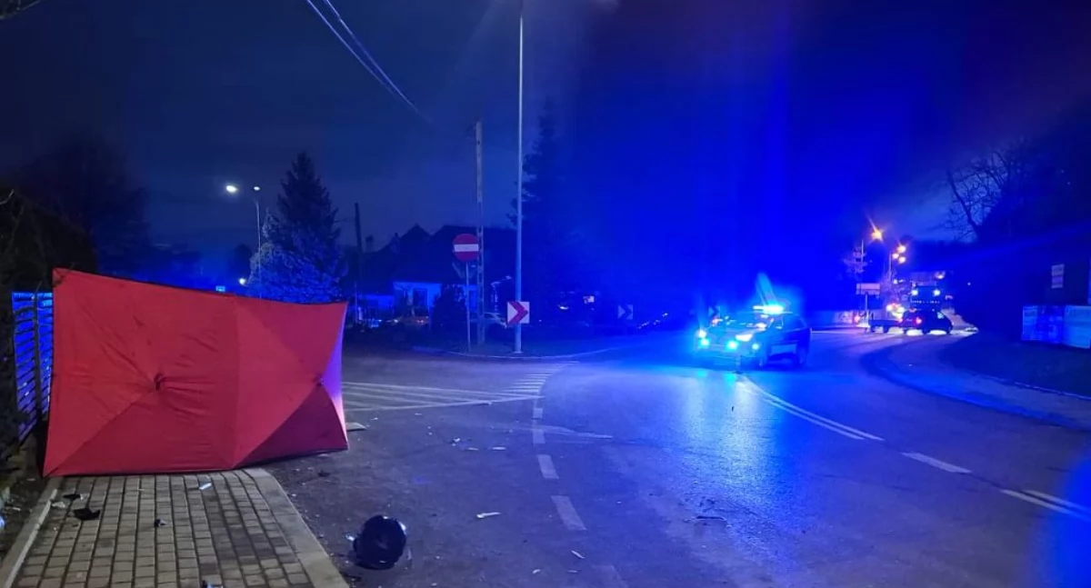 Tragiczny wypadek w Jarosławiu. Życia 48-letniego motocyklisty nie udało się uratować [ZDJĘCIA]