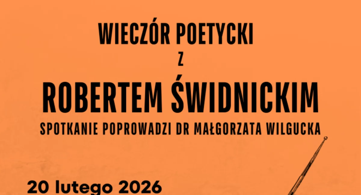 Wieczór poetycki z Robertem Świdnickim 