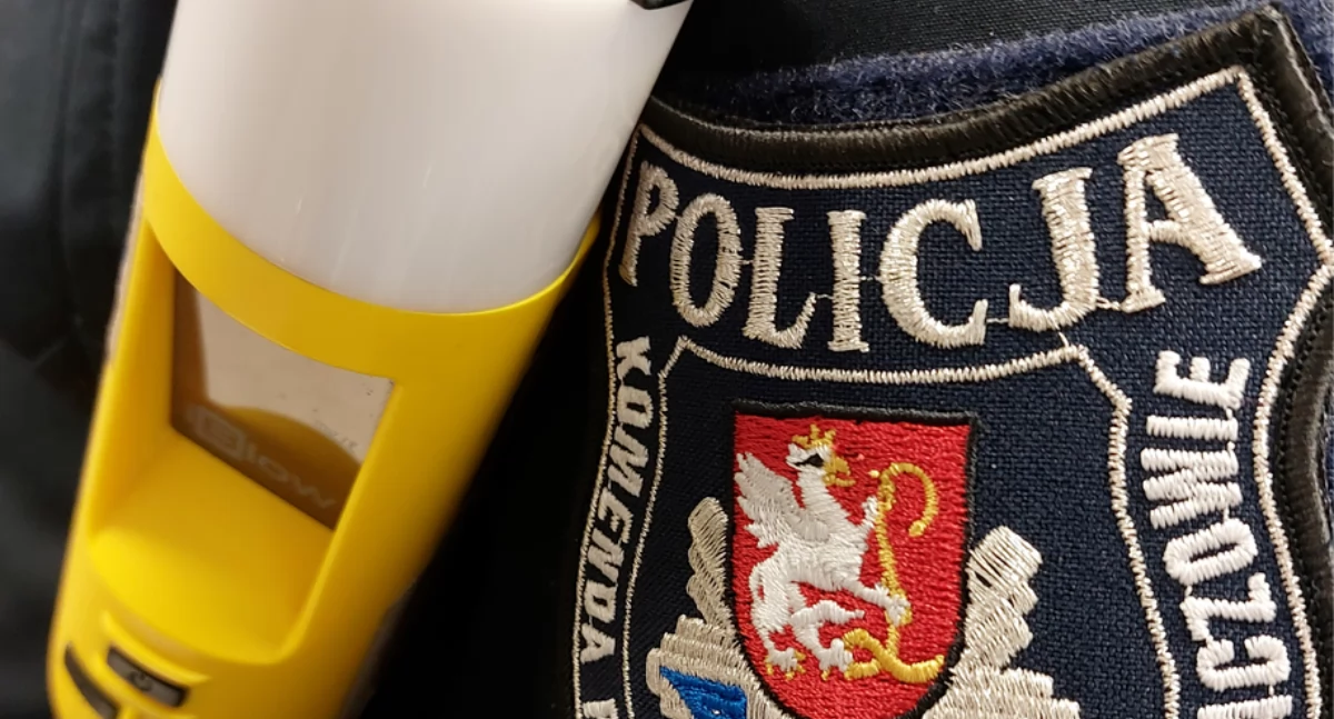 34-letni kierowca jednośladu wydmuchał ponad promil