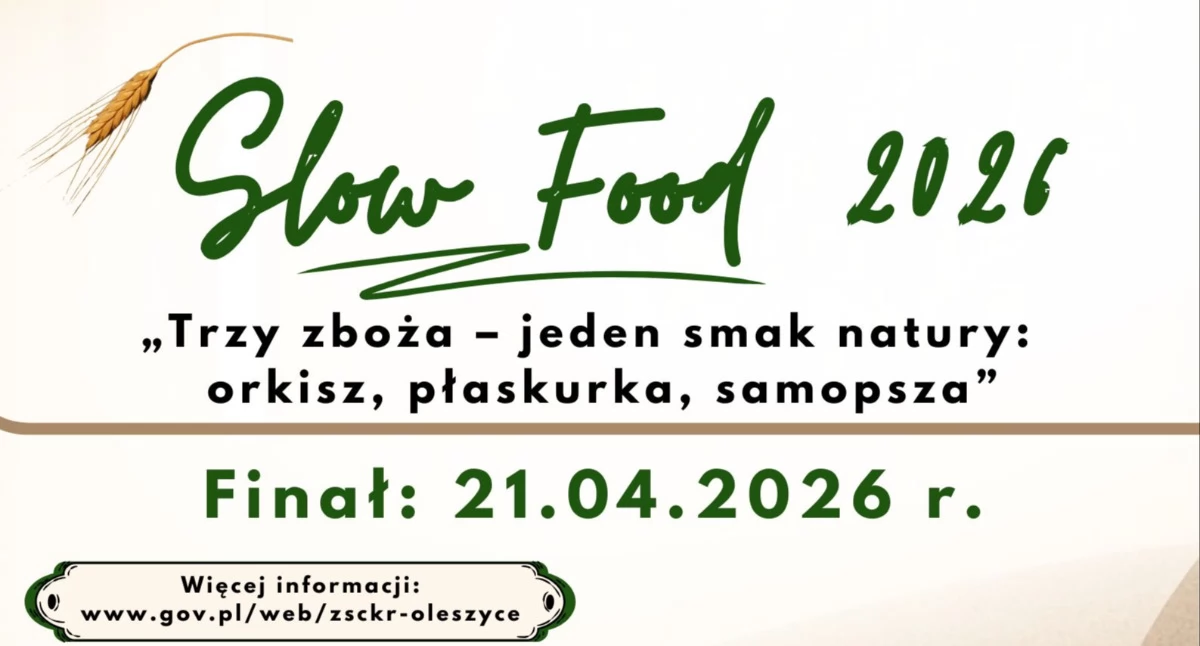 Slow Food 2026 – finał konkursu w Oleszycach lada dzień [ZAPOWIEDŹ]