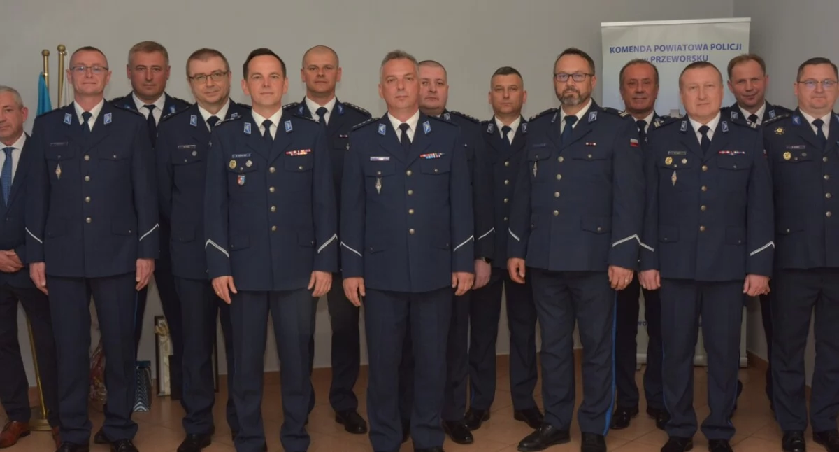 Zastępca komendanta powiatowego policji pożegnał się z pełnioną funkcją