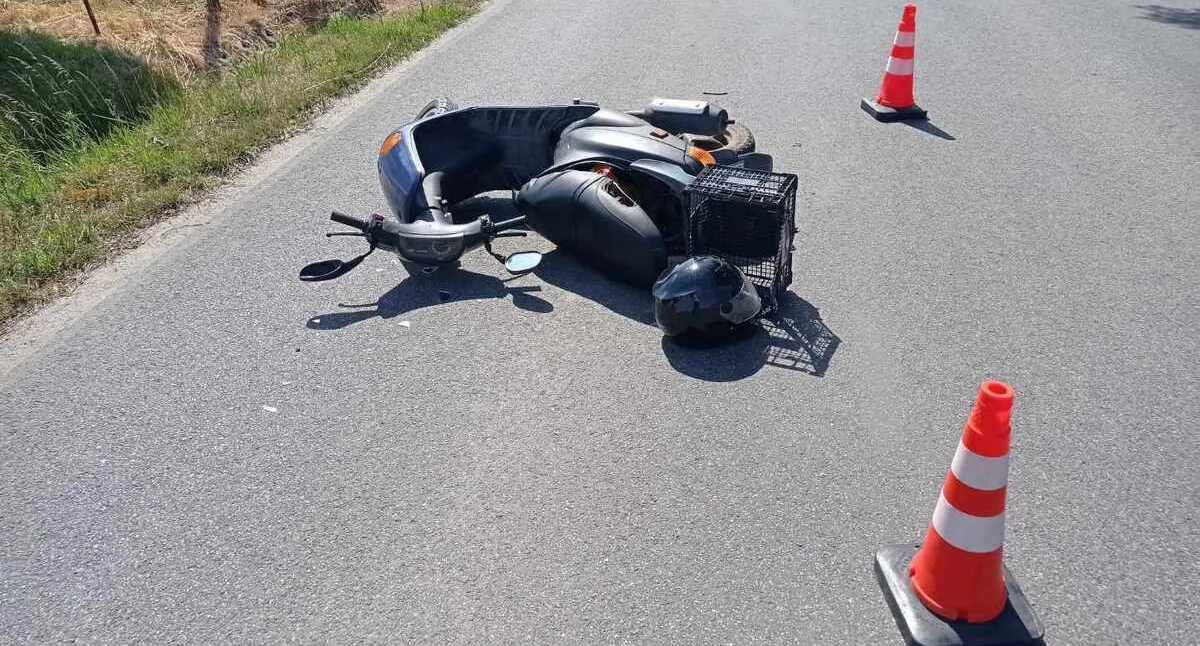 Podczas wyprzedzania uderzyła w motorowerzystę. 60-latek trafił do szpitala 