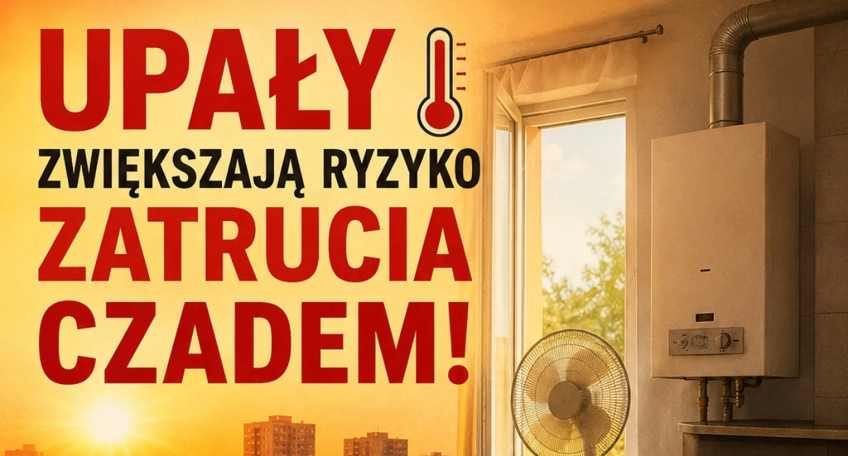 Regionalne Centrum Bezpieczeństwa ostrzega przed czadem. Tlenek węgla stanowi niebezpieczeństwo również w upały 