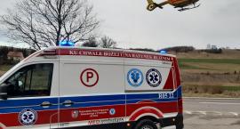 Śmigłowiec musiał lądować przy drodze krajowej [ZDJĘCIA]