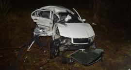 Skoda złamała się w pół. „Czołówka” w Woli Niżnej