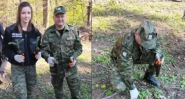 Funkcjonariusze BiOSG sadzili drzewa 