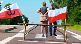 Droga krajowa w Duńkowiczkach zablokowana! Protest mieszkańców [ZDJĘCIA, WIDEO]