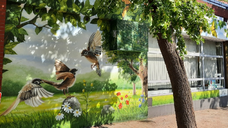 Mural w sercu Konina