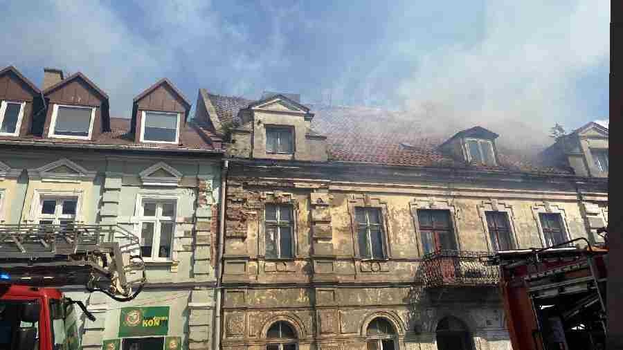 Pożar w starym Koninie, nie żyje mężczyzna