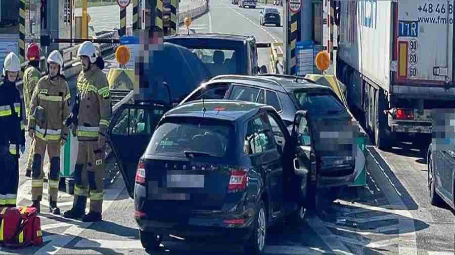 Wypadek na autostradzie A-2