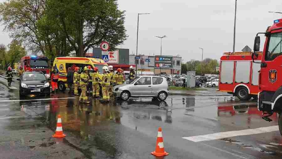 Wypadek samochodowy w Kole