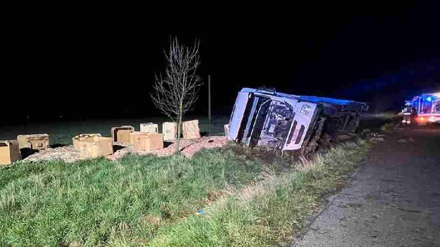 Wypadek na DK 92 w miejscowości Kocewia Duża