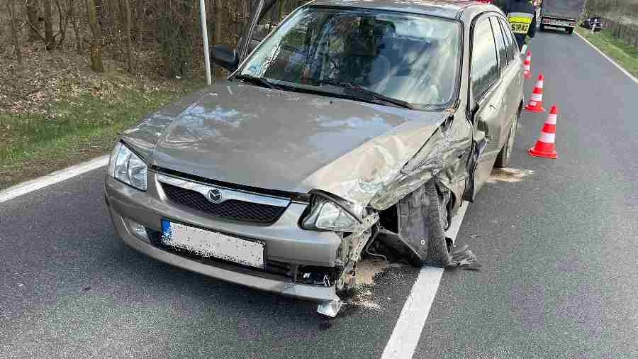 Wypadek na DK nr 266 w miejscowości Zofia