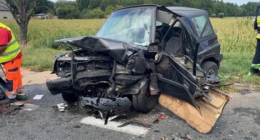 Wypadek na DK 92, są ranni