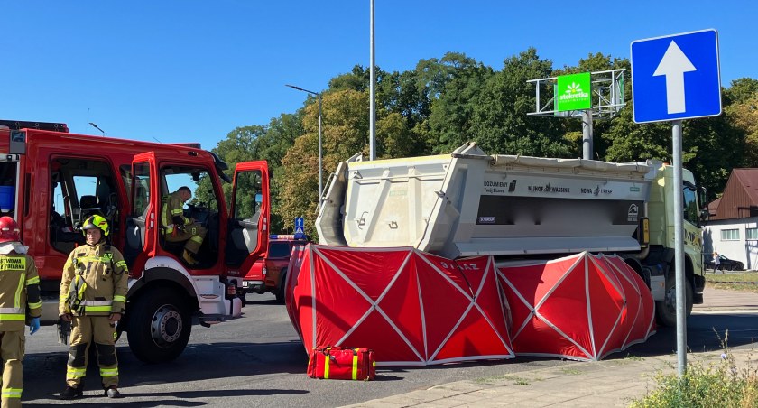 Tragiczny wypadek, zginął rowerzysta  