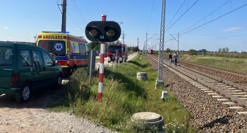 Śmiertelne potrącenie mężczyzny przez pociąg