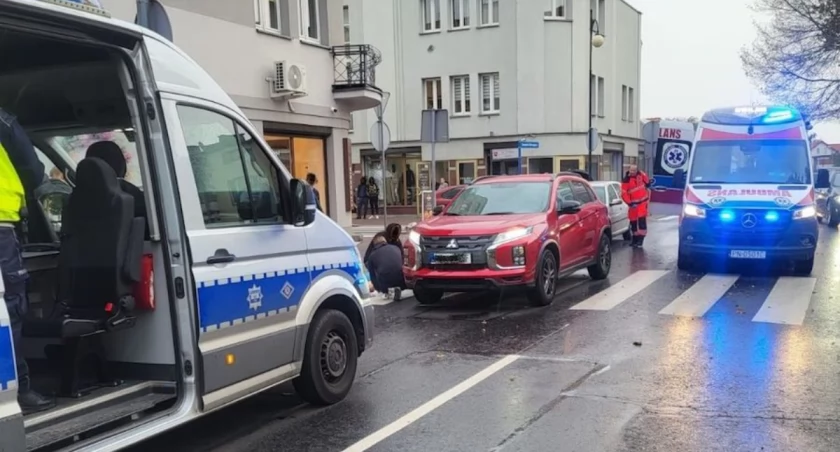 Wypadek w rejonie przejścia dla pieszych na ul. Szarych Szeregów