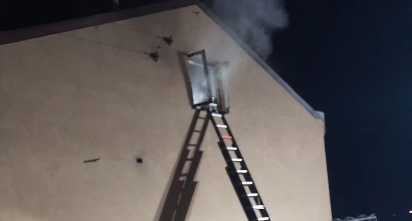 Pożar budynku mieszkalnego w miejscowości Arkuszewo