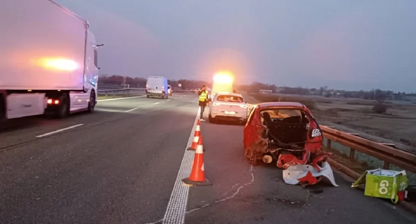Kolejny wypadek na A2