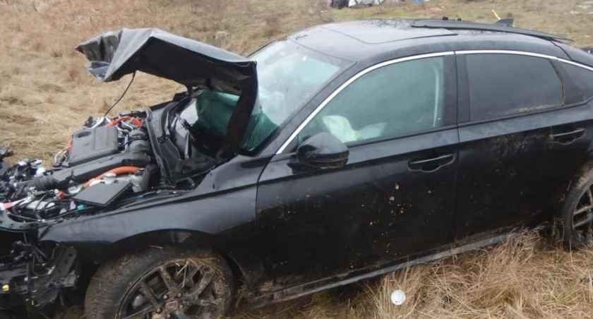 Wypadek w miejscowości Dąbrowice Częściowe