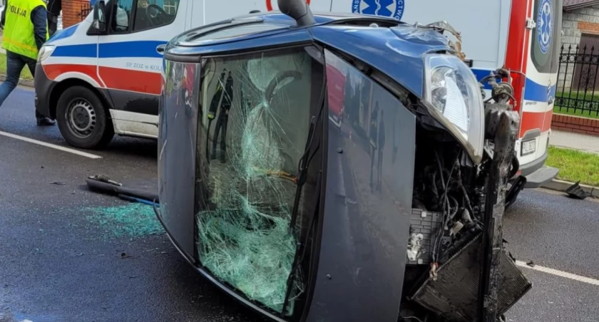 Wypadek w miejscowości Dąbie