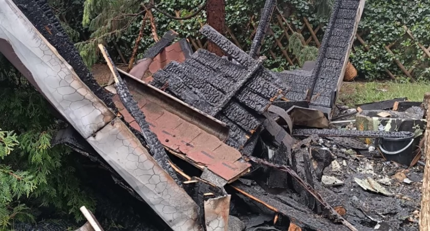 Pożar budynku mieszkalnym w miejscowości Koło