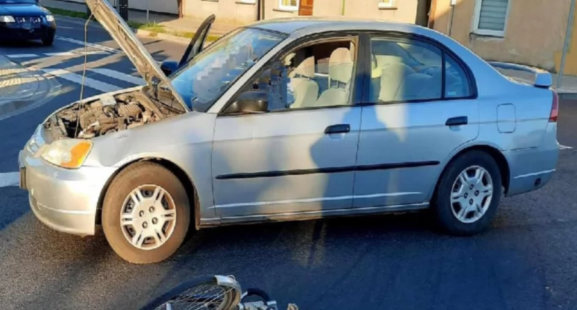 Wypadek drogowy w miejscowości Dąbie