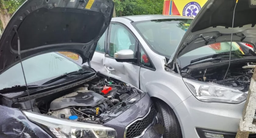 Wypadek w miejscowości Wrząca Wielka