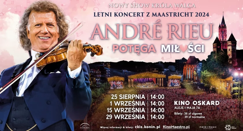 Mistrz André Rieu znów w Kinie Oskard. Retransmisje nowego letniego koncertu z Maastricht 