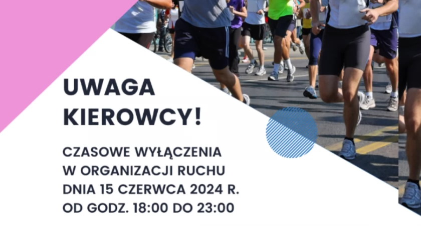 Utrudnienia w ruchu podczas 26. Ogólnopolskiego Biegu Milowego Słupa 
