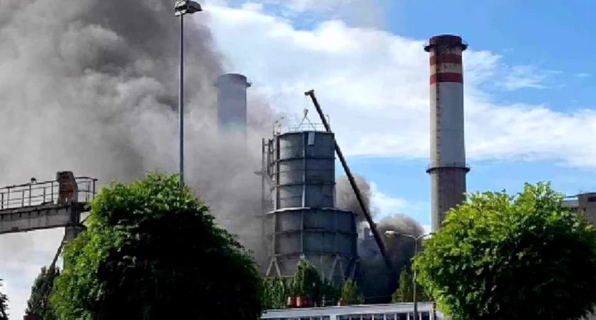 Pożar w elektrowni Konin