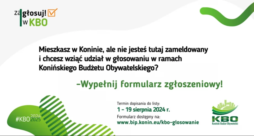 Można dopisać się do listy wyborców KBO 2025