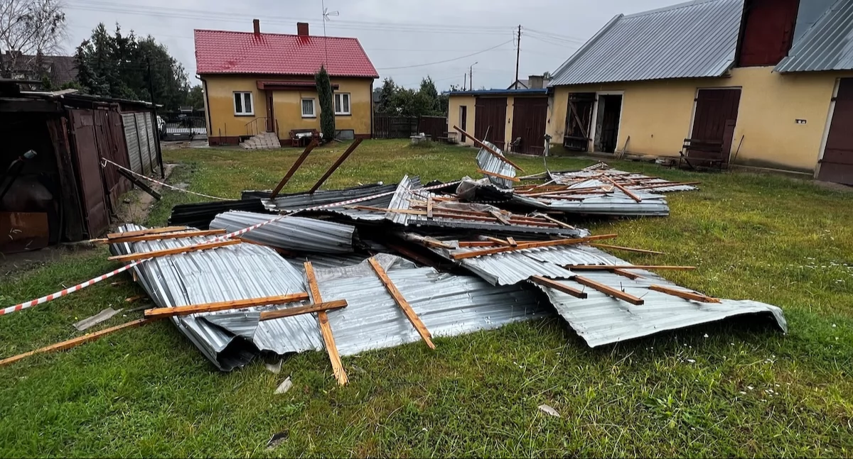 Trąba powietrzna nad Kołem
